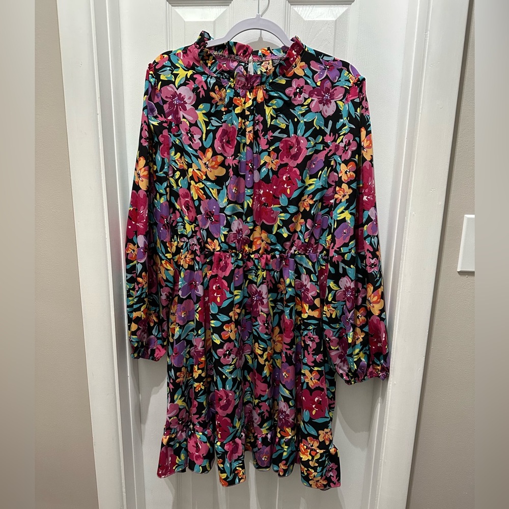 SHEIN Floral Mini Dress - Multicolor